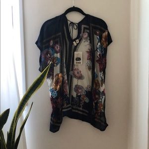 Anthropologie oriental print shawl